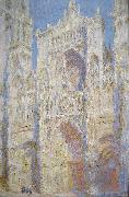 Claude Monet Rouen Cathedral, West Facade, Sunlight oil painting reproduction